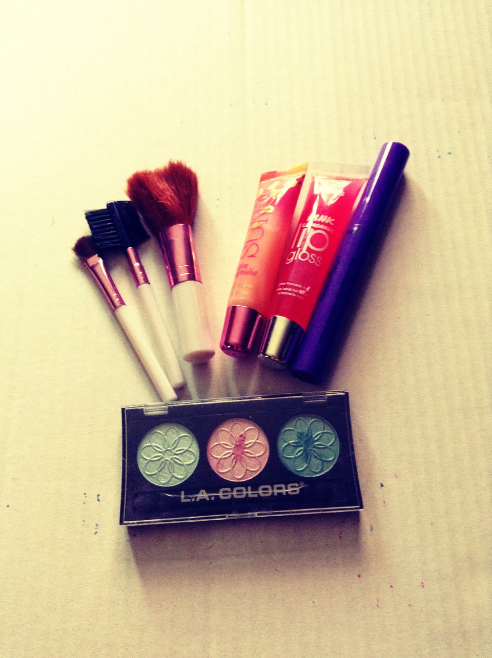 This next thing is optional. If you want to add makeup you can if you want to. This would be nice to have just in case you need to touch up your makeup. You can get cheap makeup brushes at the dollar tree or dollar general.