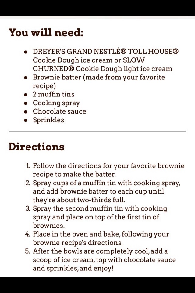 Ice Cream Brownie 