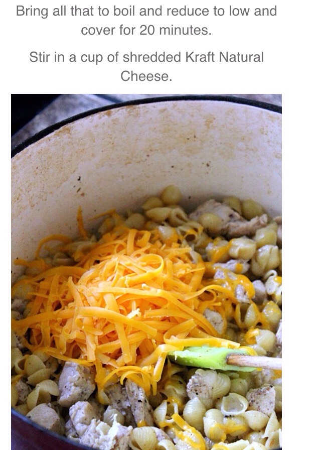 One Pot Chicken Bacon Ranch Pasta