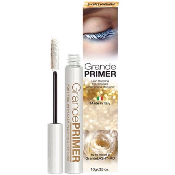 Grande PRIMER Lash Boosting Pre-Mascara Lengthen & Thickener is infused with nutrient rich mini fibers to boost your natural lashes while immediately improving lash appearance. It contains the special ingredient Sympeptide 226EL, a lash conditioner that helps prevent breakage.