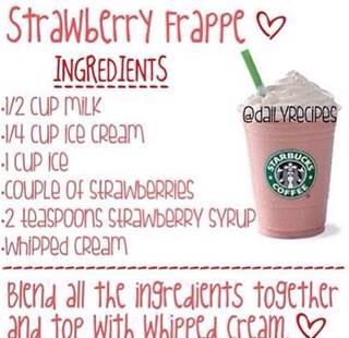 Starbucks strawbarry frappe 