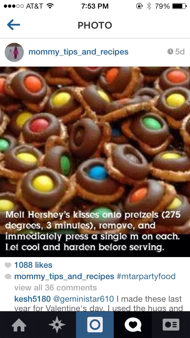 Chocolate M&M Pretzel