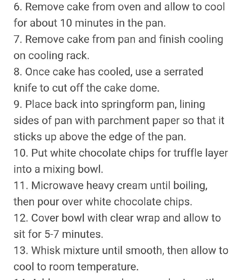 White Chocolate Truffle Cake !