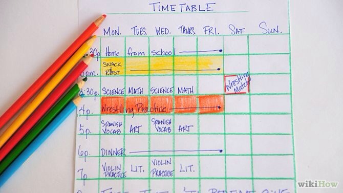 4. Make a Study-timetable, this way you can plan out when you have free time and when you can study you could also attach it to your memo board📝
