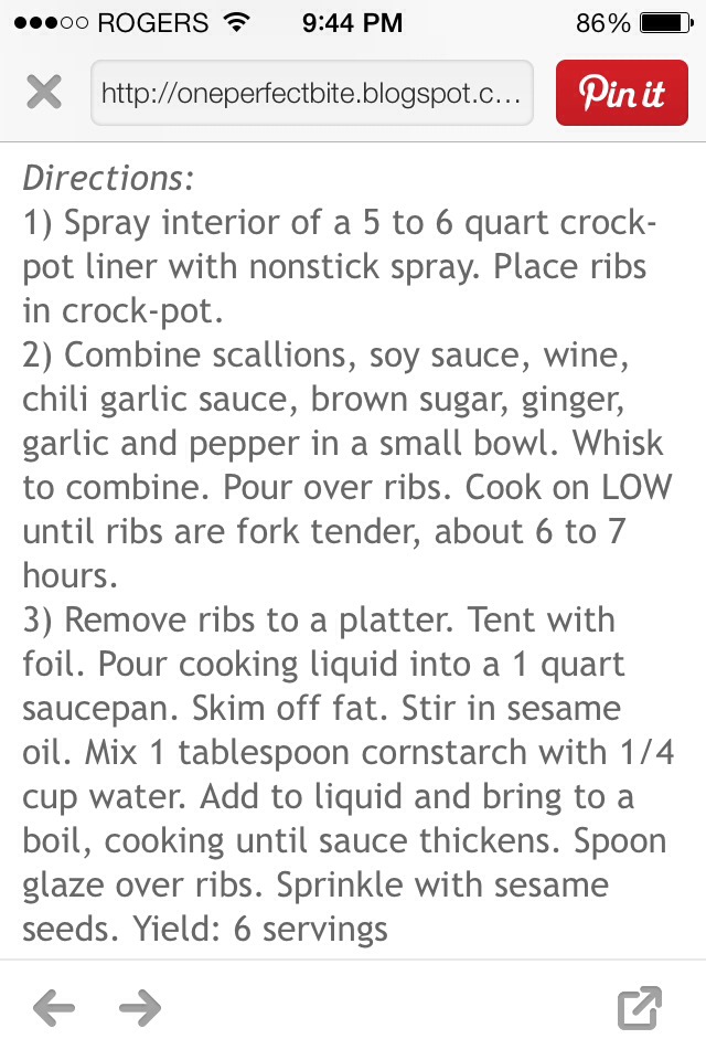 Crock Pot Asian-Style Beef Short Ribs