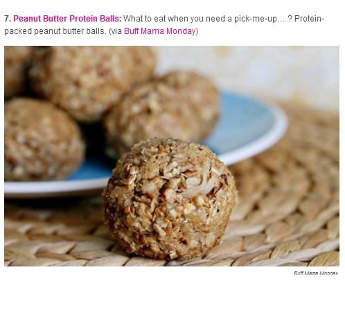 Recipe
http://seevanessacraft.com/2012/09/buff-mama-monday-peanut-butter-protein-balls/