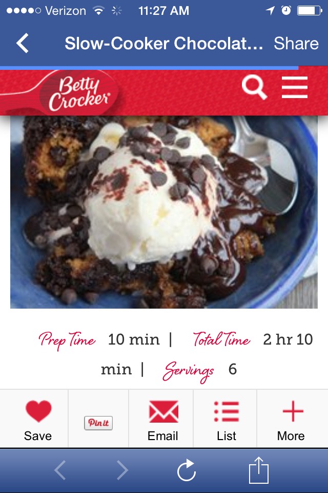 Slow Cooker Chocolate-Chip Brownie Cake !