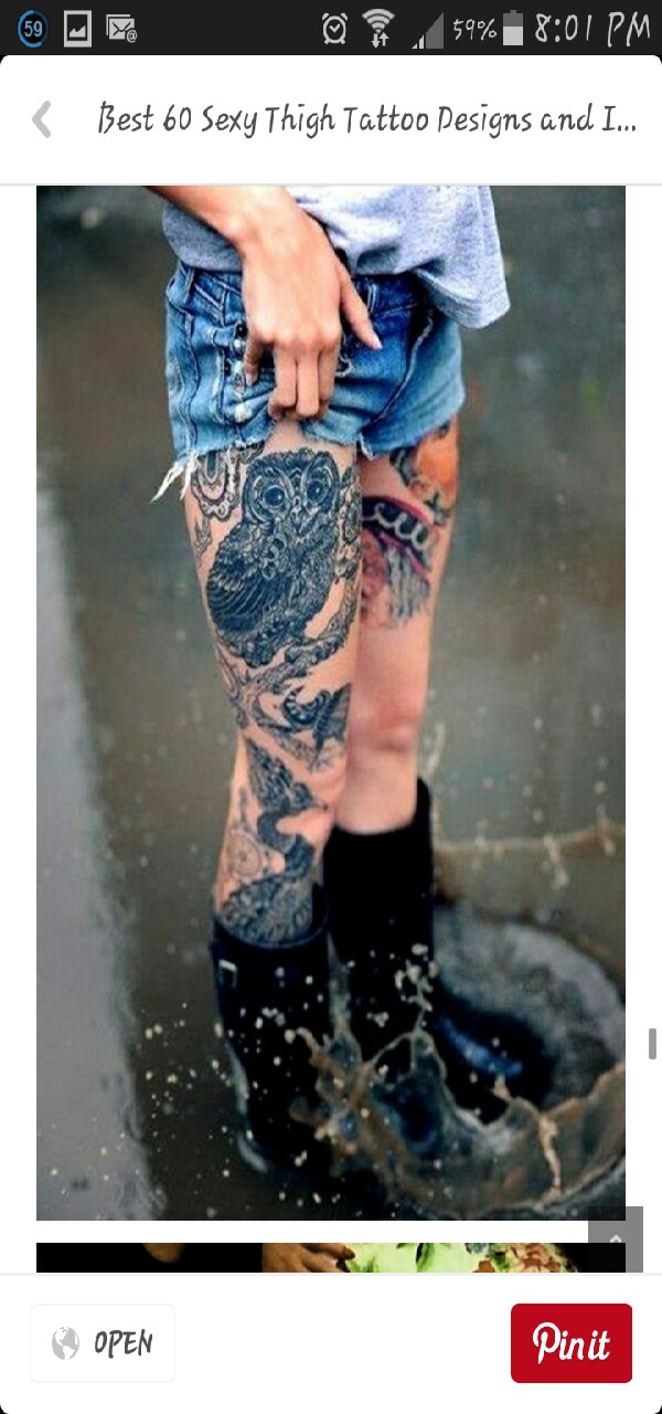 Sexy Thigh Tattoos And Designs For Women! 