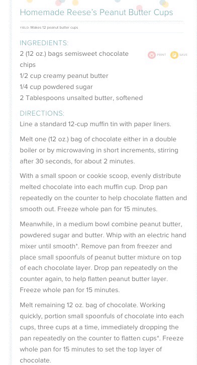 Homemade Reese's Peanut Butter Cups!
