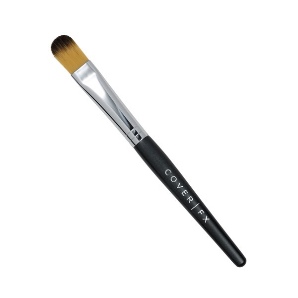 Use a simple concealer brush or if you don't have one around, a thick eyeshadow brush is what I use and it works just as well! Apply to the area around the blemish and blend in, or a line and three dots under the eye and blend out in a triangle from the right angle of your nose and under eye.