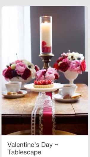 Valentines Table Decor