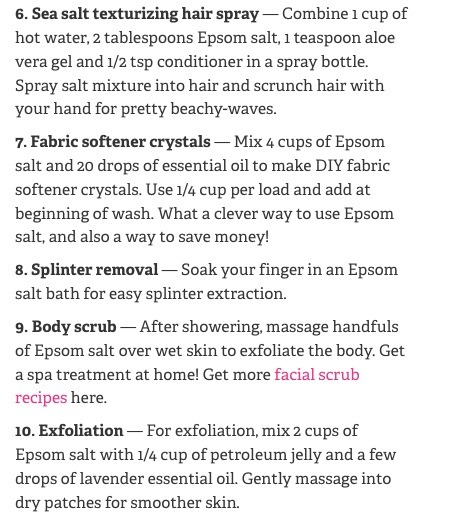 25 Uses For Epsom Salt