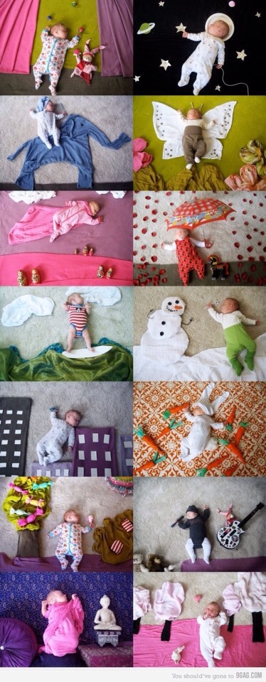 Cute & Easy Ideas For Baby Monthly Photos Pls Like & Share Thank You :D