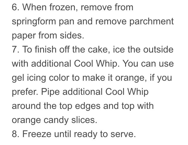 ORANGE CREAMSICLE ICE CREAM CAKE