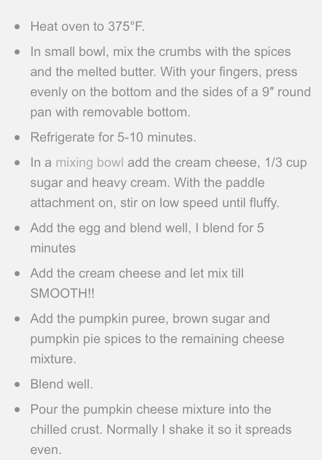 Pumpkin Cheese Cake