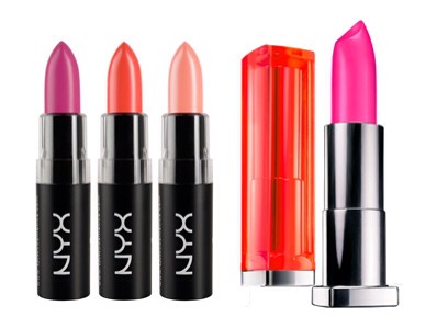 Pigmented Lips
"NYX matte lipsticks and Maybelline Color Vivid both offer bold and long lasting highly pigmented lips and so affordable!"
- Norah, Norah Loves Makeup
Try:
Maybelline Color Sensational Vivids $7.49
NYX Matte Lipstick $6