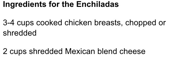 Avocado Chicken Enchiladas!