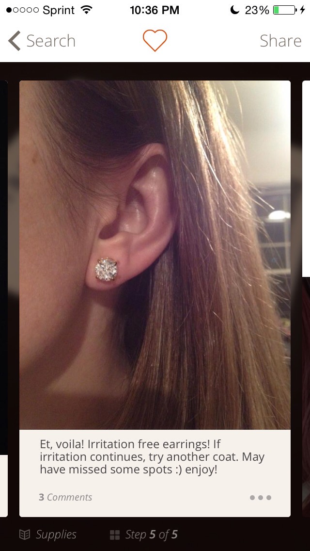 Keep Cheap Earrings From Irritating Skin