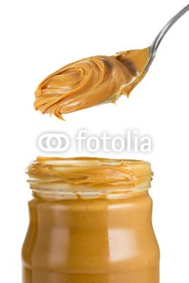 Purchase a container of Reduced Fat Creamy Peanut Butter. One serving of Jif Reduced Fat Peanut Butter is 190 calories (2 tbspoons). 