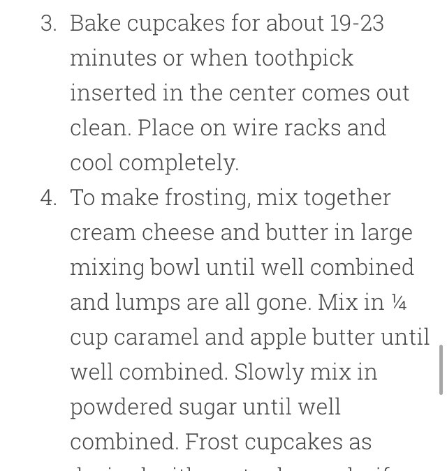 "CARAMEL APPLE BUTTER CUPCAKES"