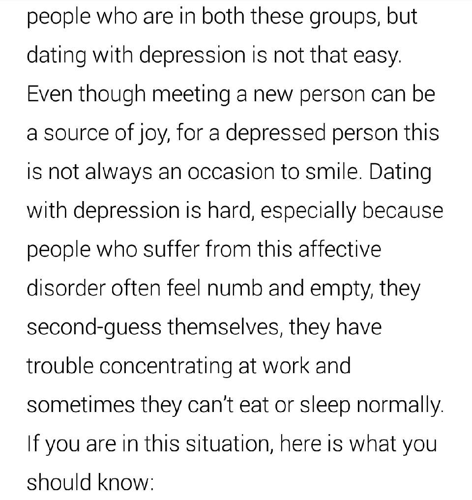 Game Changing Dating Tips For Girls With Depression :'(
