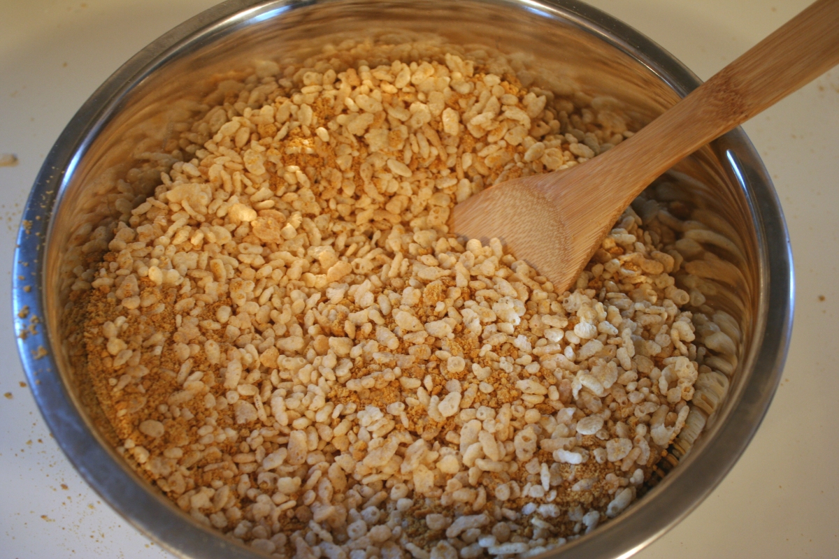 get your rice crispys ready in a bowl