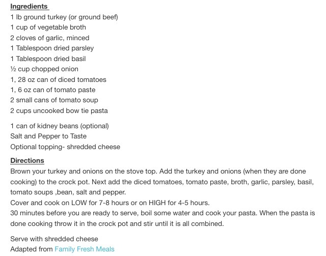Slow Cooker Lasagna Soup