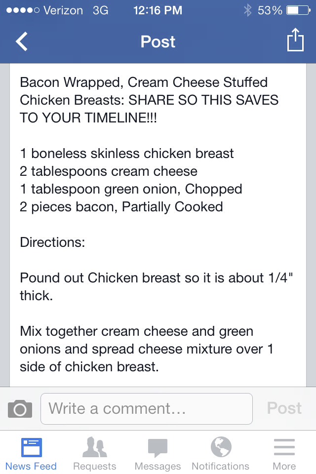 Bacon Wrapped Cream Cheese Stuffed Chicken