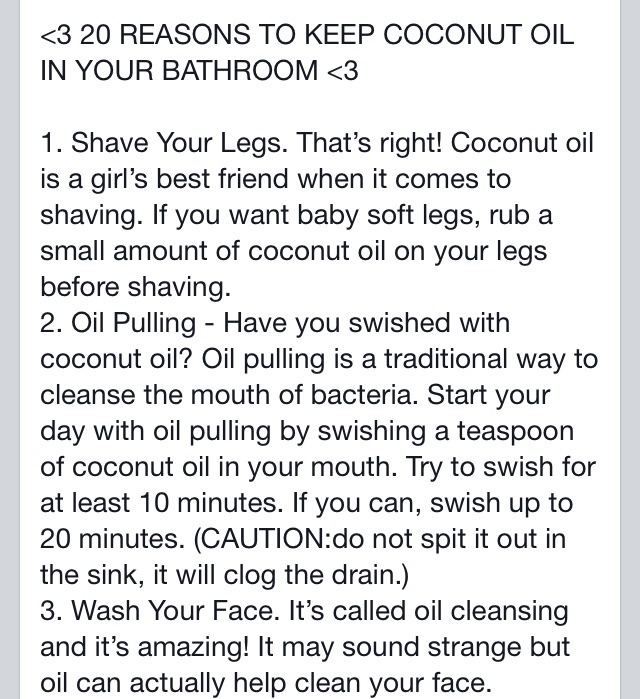 20 Reason To Keep Coconut Oil 