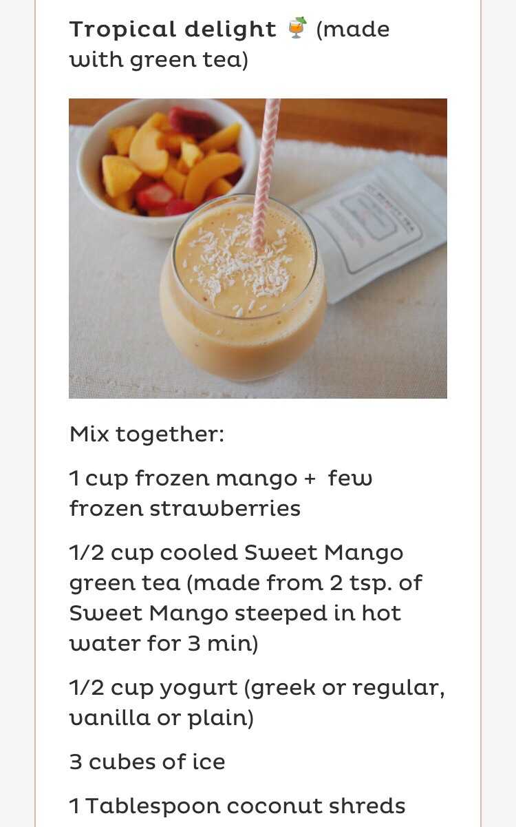 ✨Tea Smoothies✨