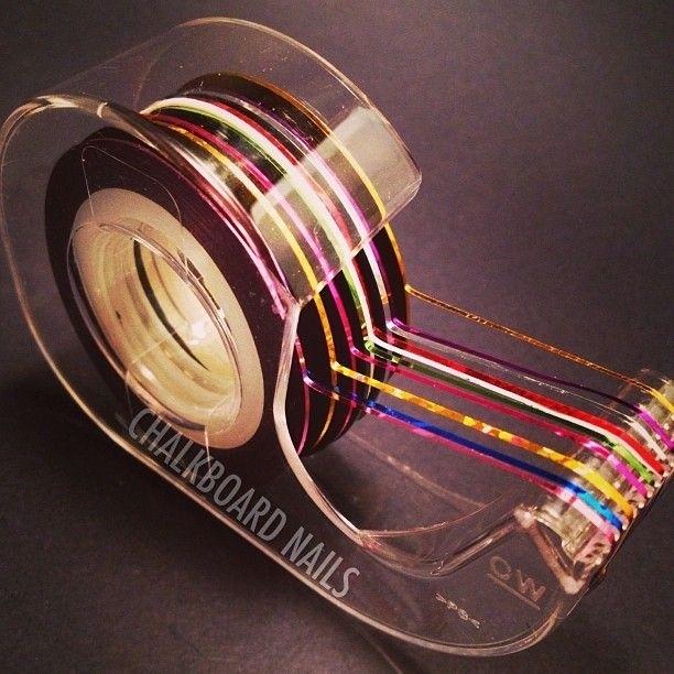 5. Oh…and guess what? You can store your nail strip tape in an empty tape dispenser.