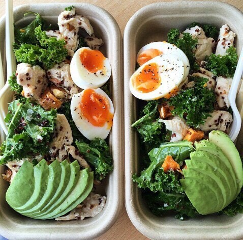 Lettuce 
Chicken avocado 
Egg light ceased dressing 
Seasoning