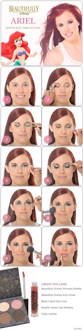 Disney Princess Inspired Make Up!! Really Pretty 💋