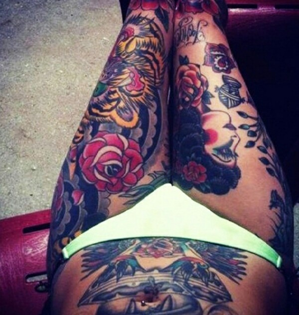 Sexy Thigh Tattoos And Designs For Women! 