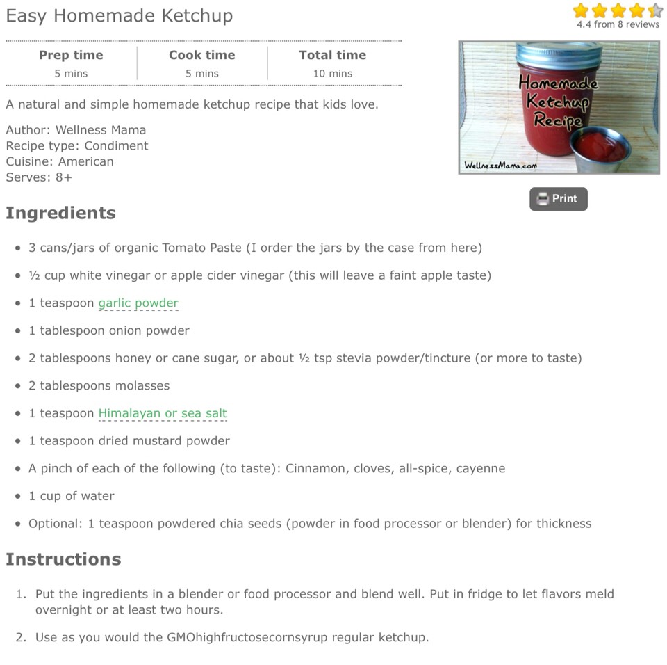 Homemade All Natural Ketchup Recipe ❤️ #tipit