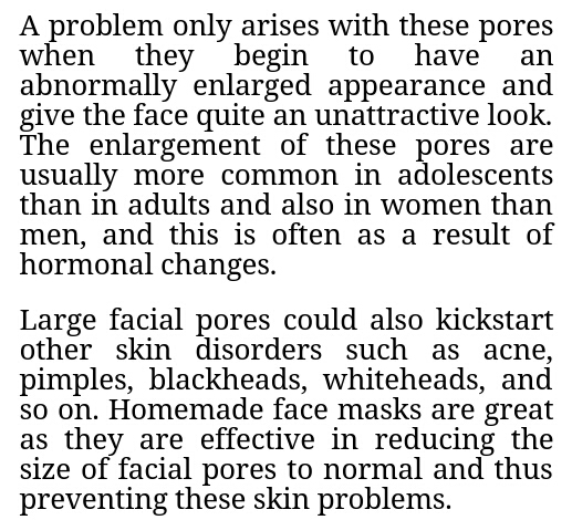 Vanish Your Large Pores With Small Effective 2-Ingredient Mask