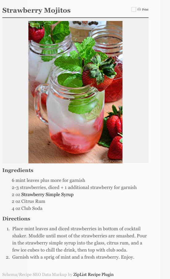 Strawberry Mojitos, Perfect On Hot Summer Days