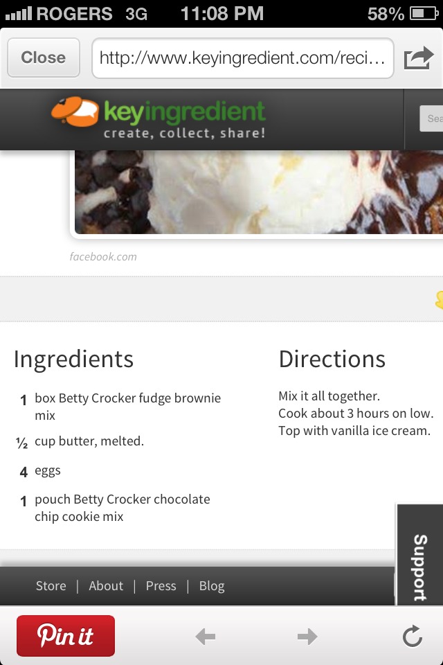 Heaven In A Crockpot Brownie Recipe!!!