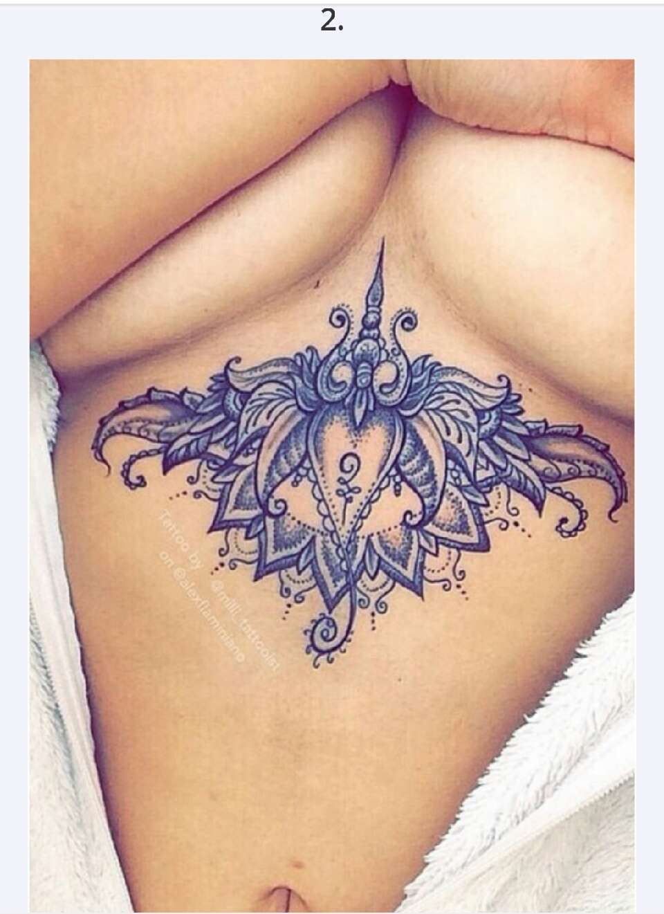 30 Sexy Under Breast Tattoos  You Won't  Be Able To Take Your Eyes Off Of!