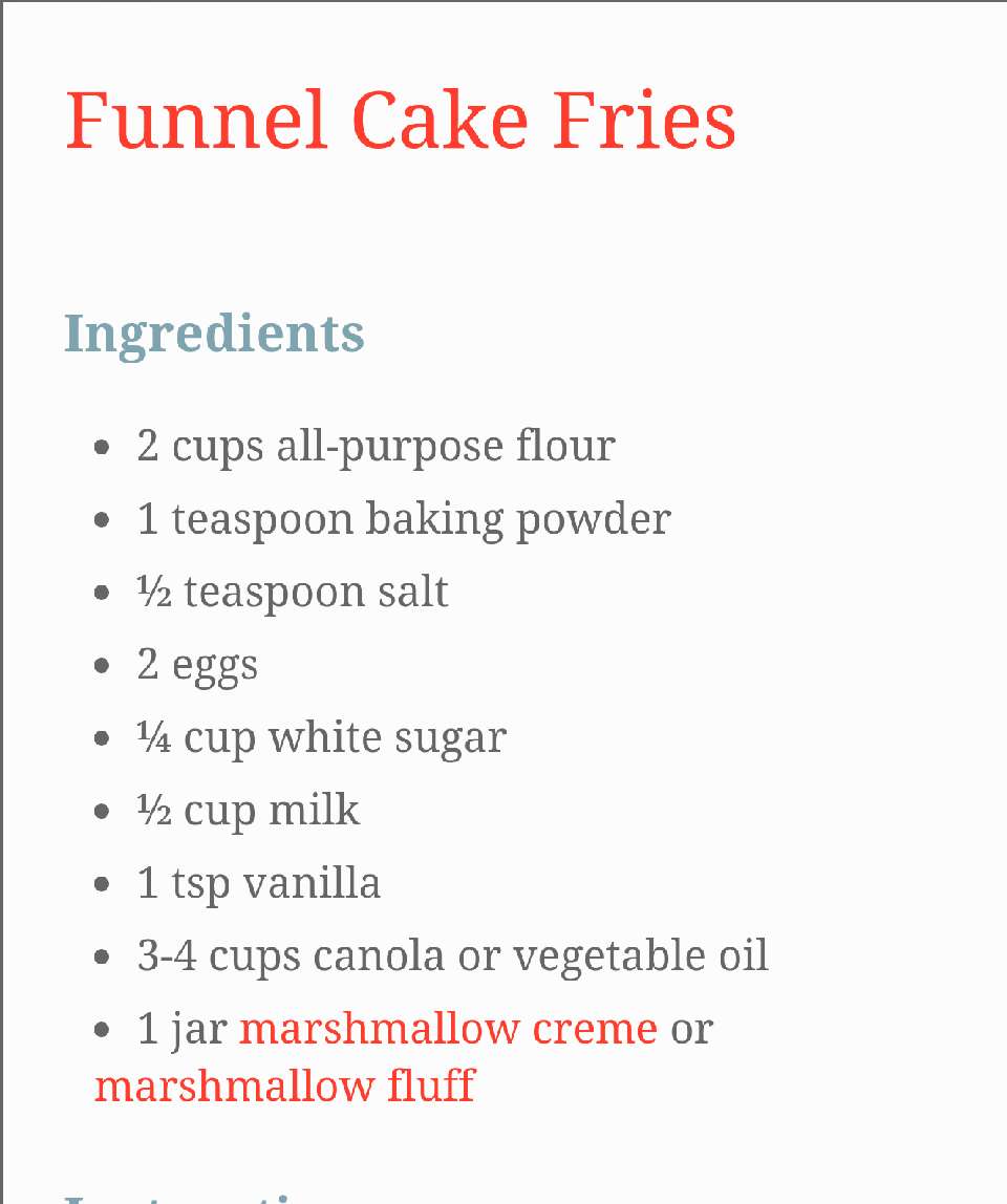 Funnel Cake Fries With Marshmallow Creme Dip!
