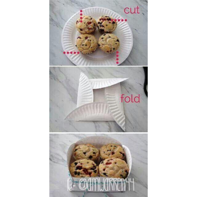 Paper Plate Cookie Basket