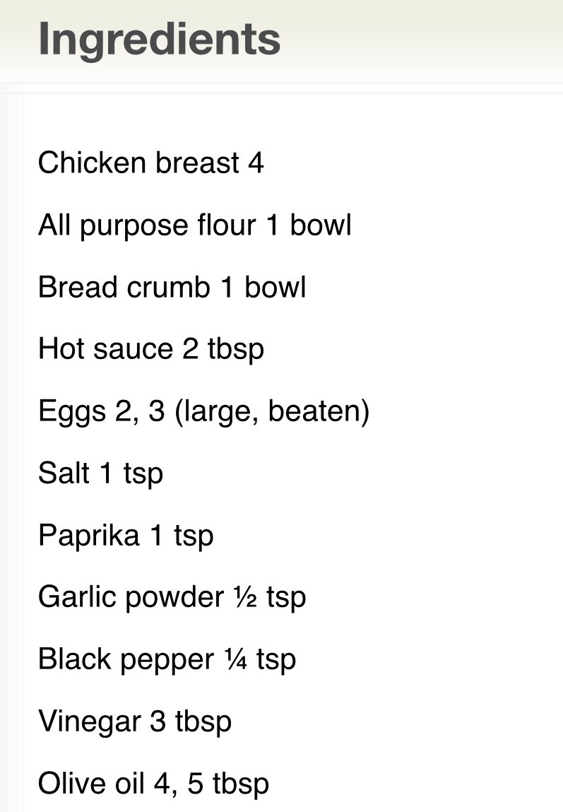 Baked Chicken Hot Tenders With Honey Dipping Sauce. 🍗