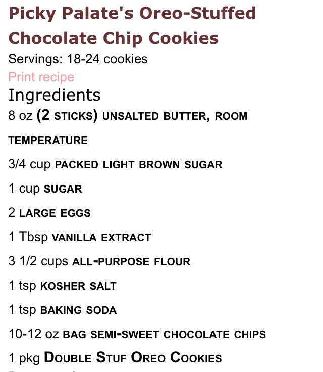 Oreo Stuffed Chocolate Chip Cookies 