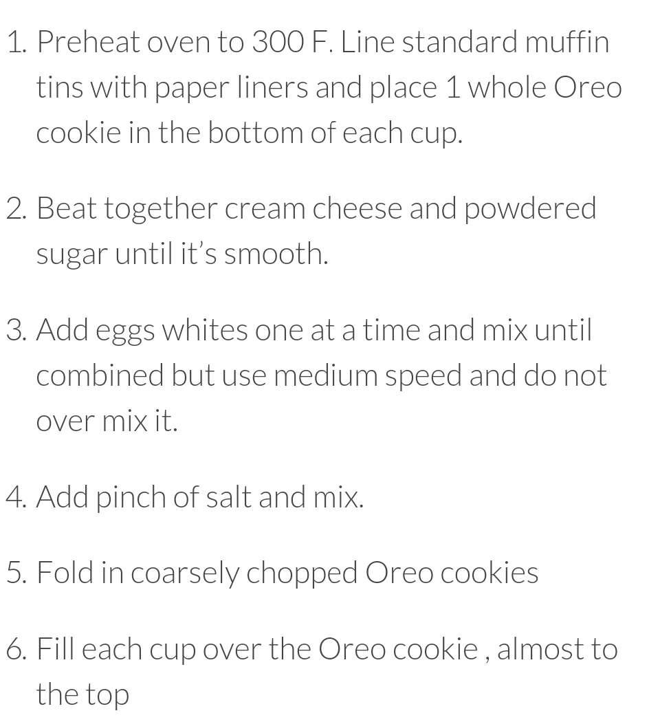 Easy Oreo Cupcakes!