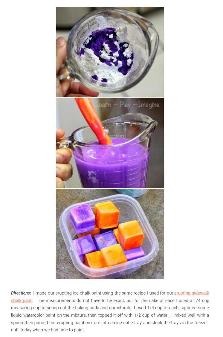 Erupting  Ice Chalk!!!