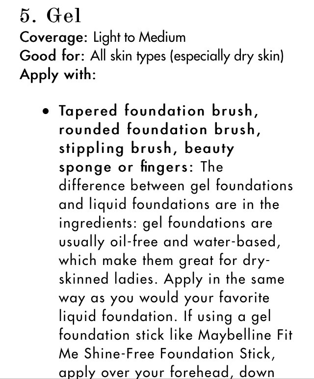 Foundation Application Guide! Liquid, Powder, Gel, Ect!!