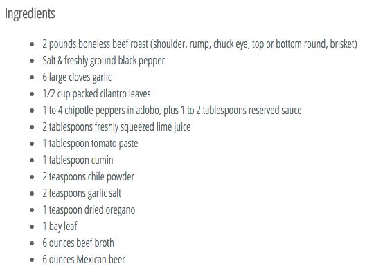 Slow Cooker Beef Barbacoa #tipIt