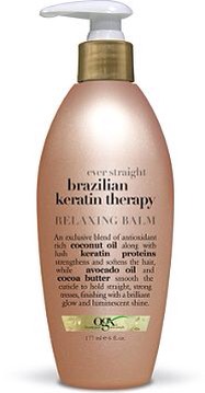 Extra tip: If I am going to straighten my hair I'll use Brazilian keratin therapy relaxing balm by organix on the bottom half my hair. It works great and is pretty cheap. 