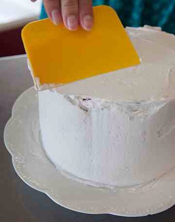 Frost the entire cake.