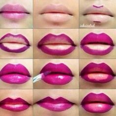 Beautiful Ombre' Lips Tutorial😘🙌👄💋 & Some Eyeshadows👌